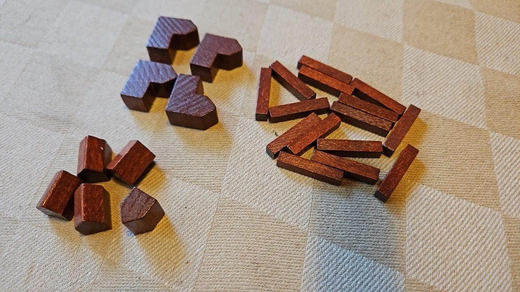 bordspel onderdelen bruin Catan set hout 999 games, Hobby en Vrije tijd, Vijf spelers of meer, Ophalen of Verzenden, Nieuw, 999 Games