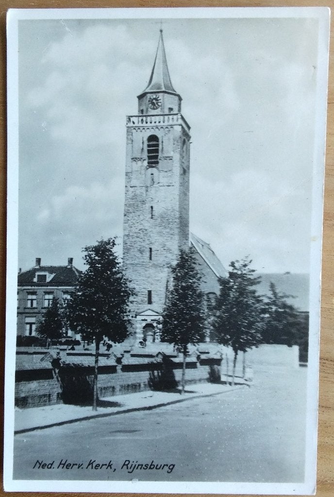 Rijnsburg, Ned. Herv. Kerk, Verzenden, 1940 tot 1960, Gelopen, Zuid-Holland