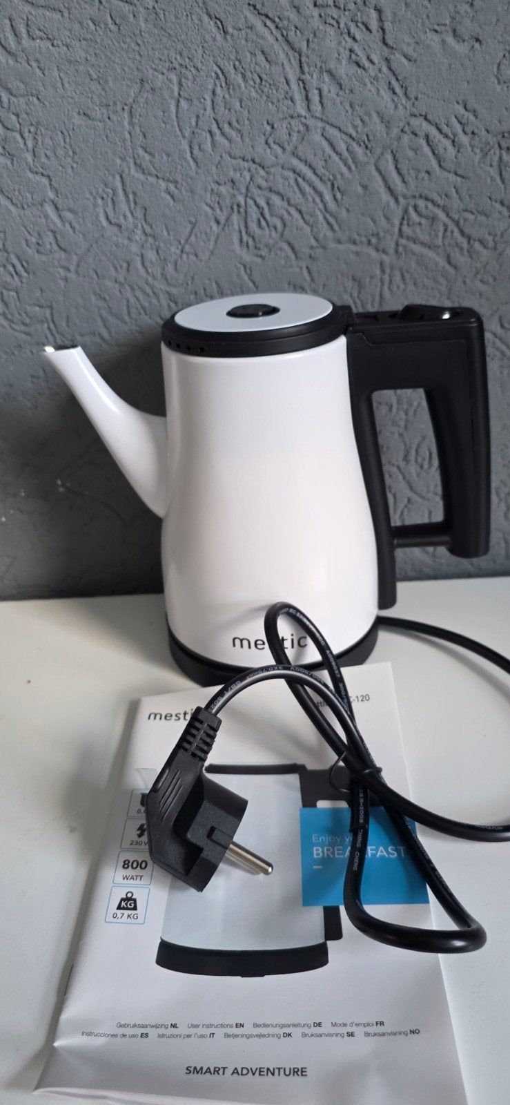 Mestic Waterkoker MWC-120 - 0.8L, 800W, Ophalen of Verzenden