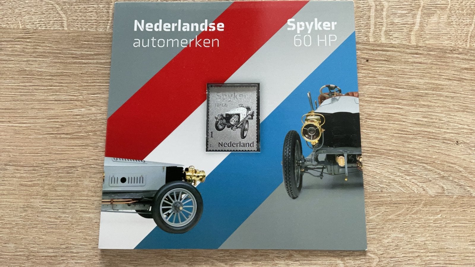 Zilveren postzegel Nederlandse automerken spyker 60 hp, Ophalen of Verzenden, Postfris