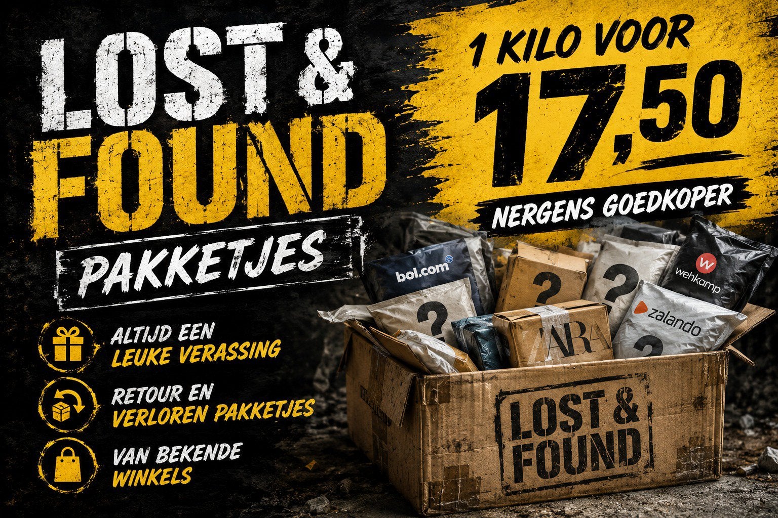 *Lost & Found pakketjes* RETOUR EN VERLOREN, Ophalen of Verzenden, Nieuw