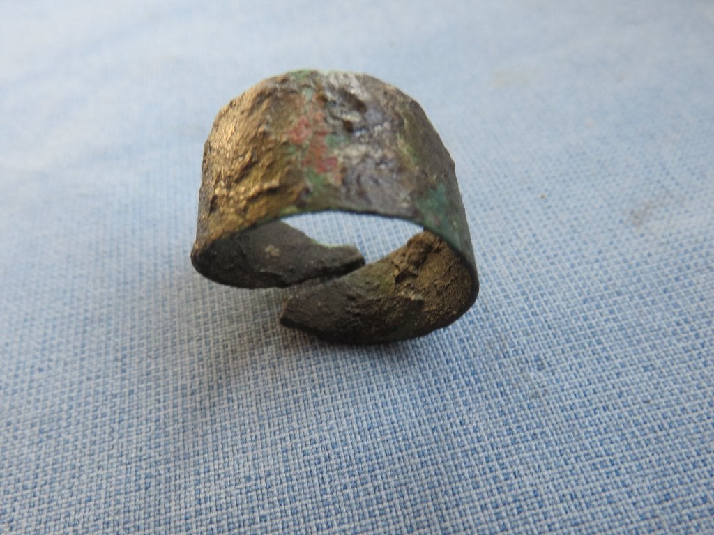 Bronstijd – ring met versieringen – ca. 3000 jaar oud, Sieraden, Tassen en Uiterlijk, Ophalen of Verzenden, Brons, Ring