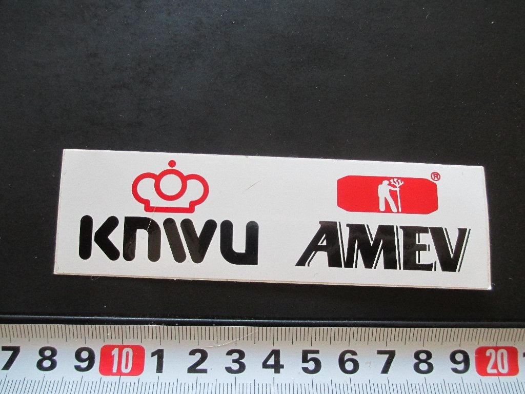 sticker KNWU AMEV  wielrennen fiets   Woerden, Ophalen, Zo goed als nieuw