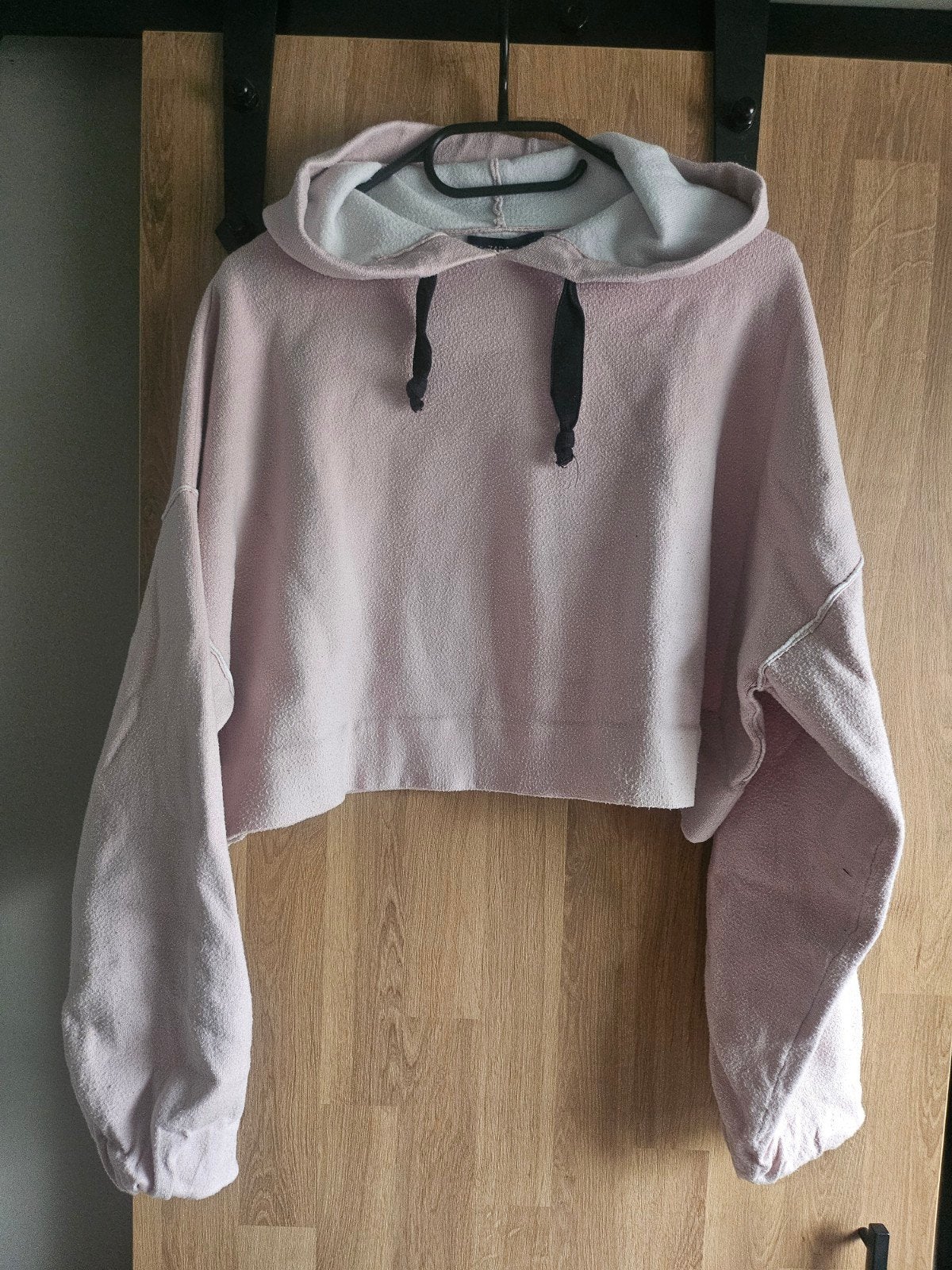 Roze cropped hoodie van Zara Knit - Maat M, Kleding | Dames, Truien en Vesten, Maat 38/40 (M), Ophalen of Verzenden, Zo goed als nieuw