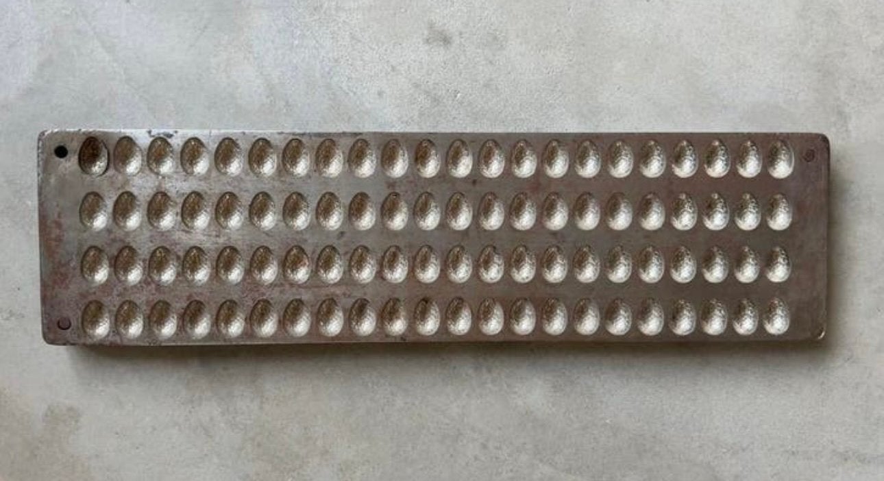 Paaseitjes Mal Vorm Metaal Antiek Chocoladevorm Chocolademal, Ophalen of Verzenden