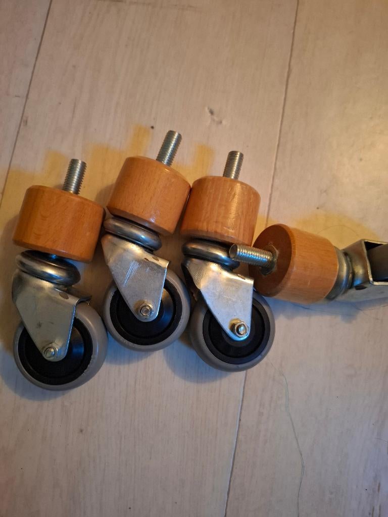 Bedwielers, Ophalen, 90 cm, Eenpersoons, Wit