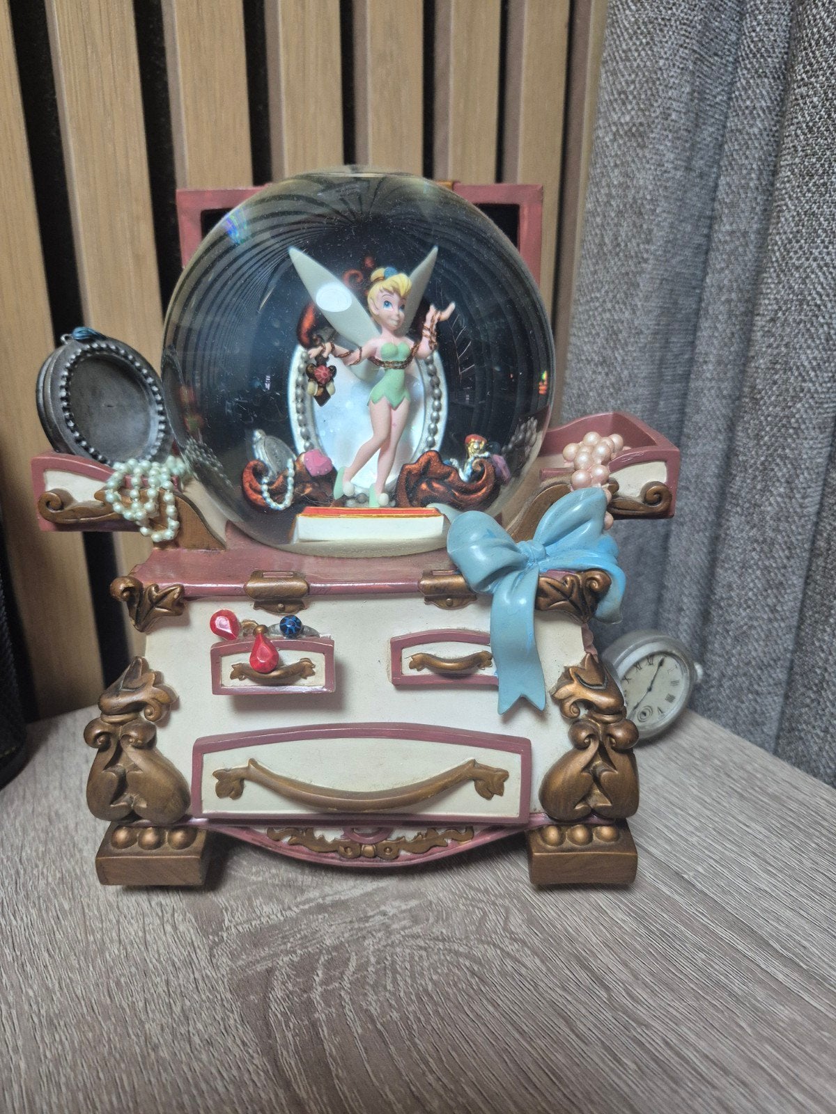 Disney Tinkerbell Snowglobe Muziekdoosje, Ophalen of Verzenden, Gebruikt