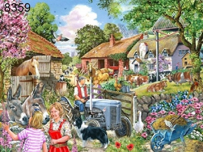 House of Puzzles - At the Farm Gate - 500XL stukjes, Ophalen of Verzenden, 500 t/m 1500 stukjes, Nieuw, Legpuzzel
