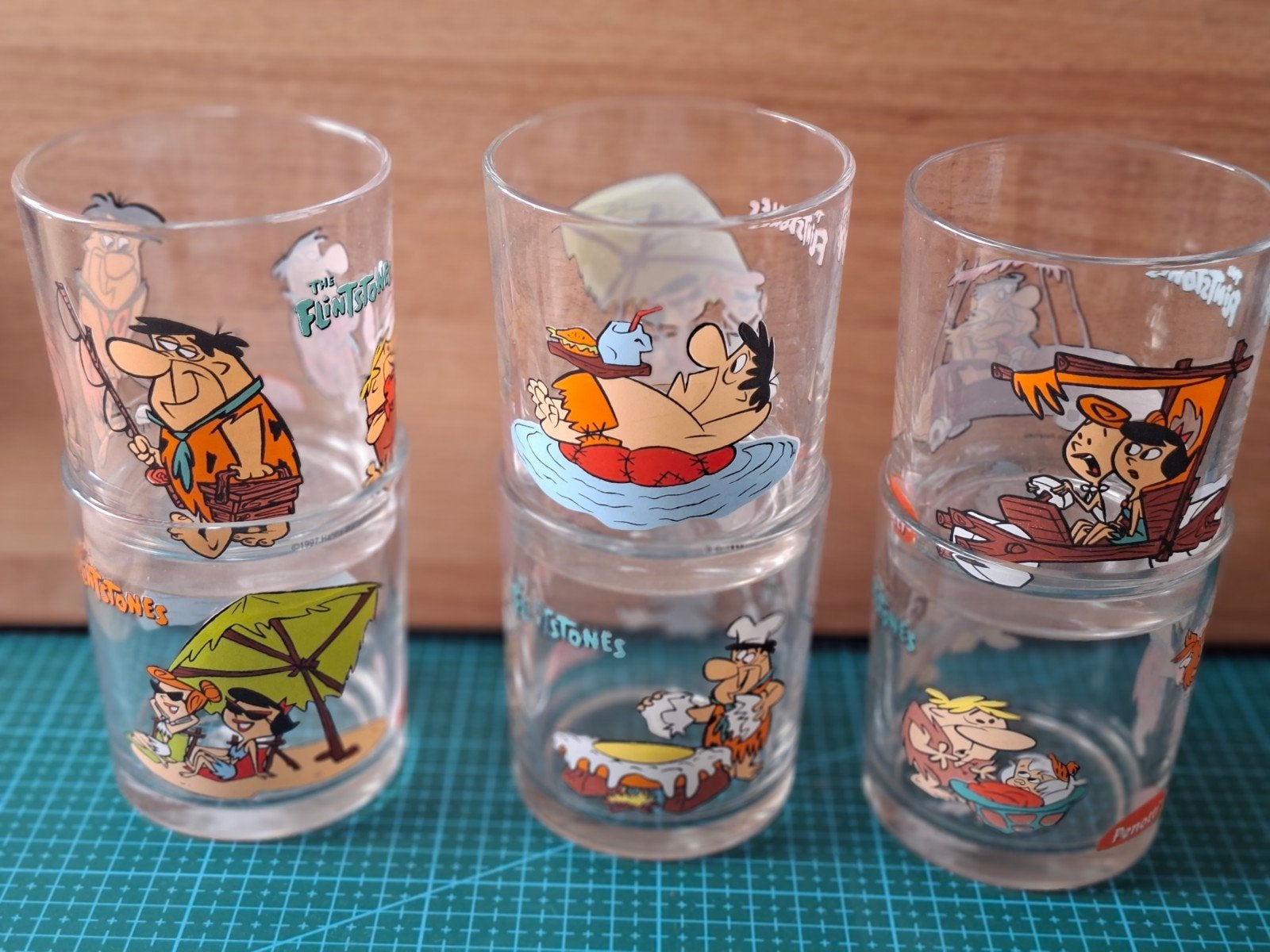 flinstones glazen, Verzamelen, Ophalen of Verzenden, Zo goed als nieuw, Overige typen