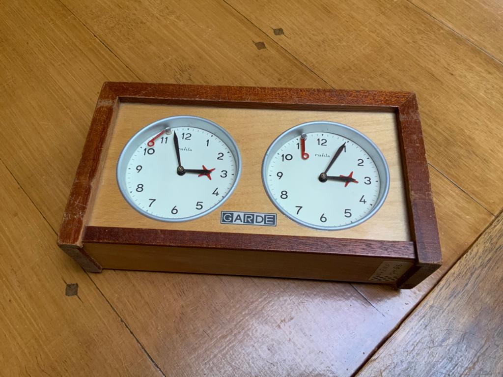 Garde analoog schaakklok, Ophalen of Verzenden