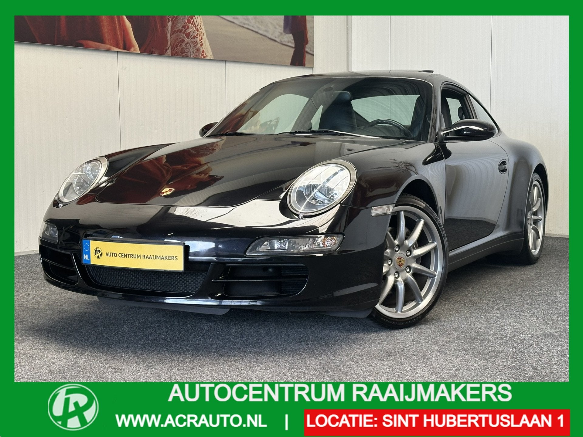 Porsche 911 3.6 CARRERA 4 TIPTRONIC S LEDER NAVIGATIE CRUISE, Auto's, Automaat, 1490 kg, Gebruikt, Zwart