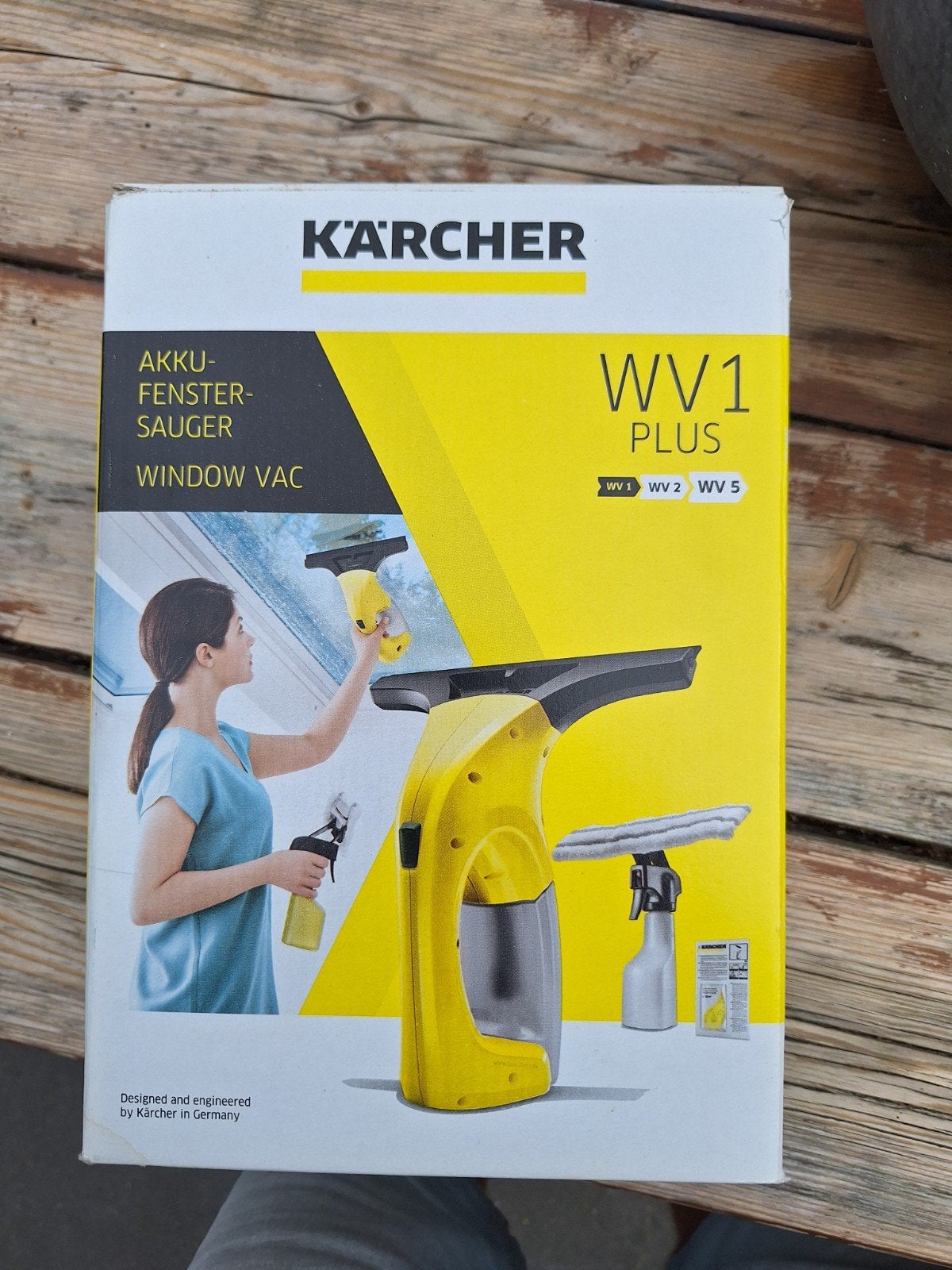 Kärcher WV1 Plus Accu-Raamwisser - complete Doos, Ophalen, Raamwisser of Trekker