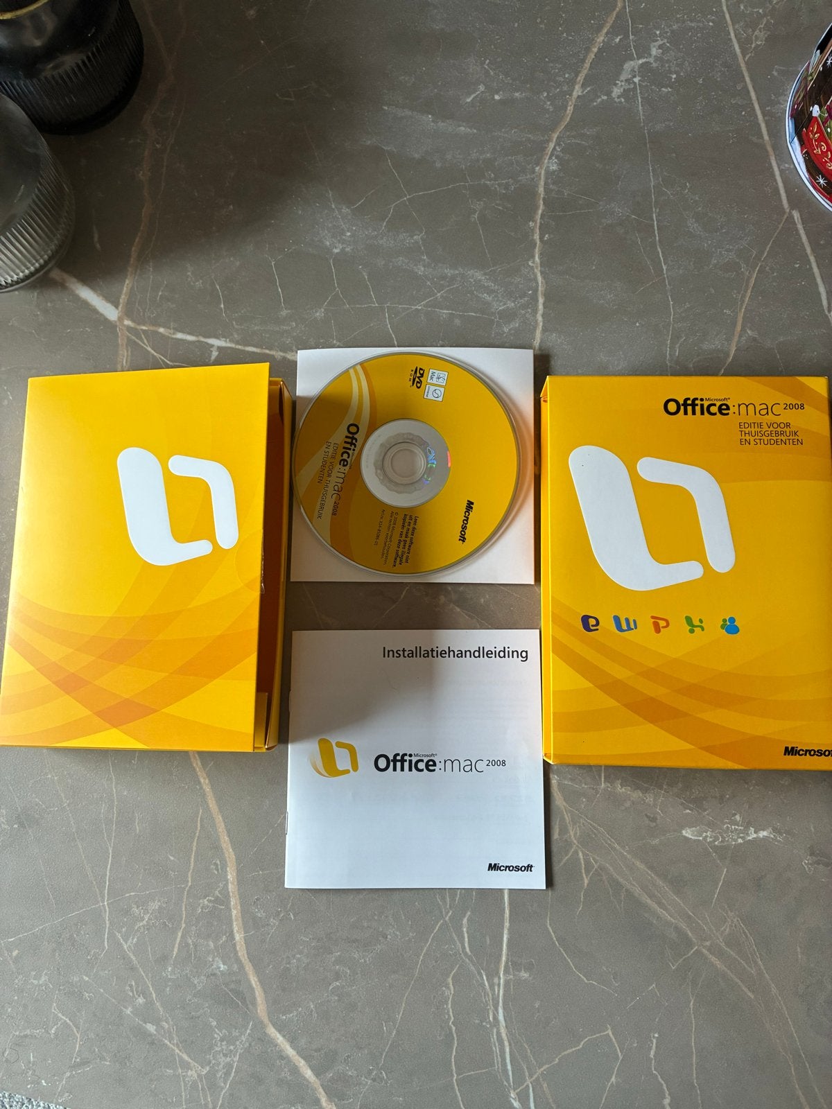 Microsoft Office Mac 2008 NL Compleet + Licenties, Ophalen of Verzenden, Gebruikt, MacOS