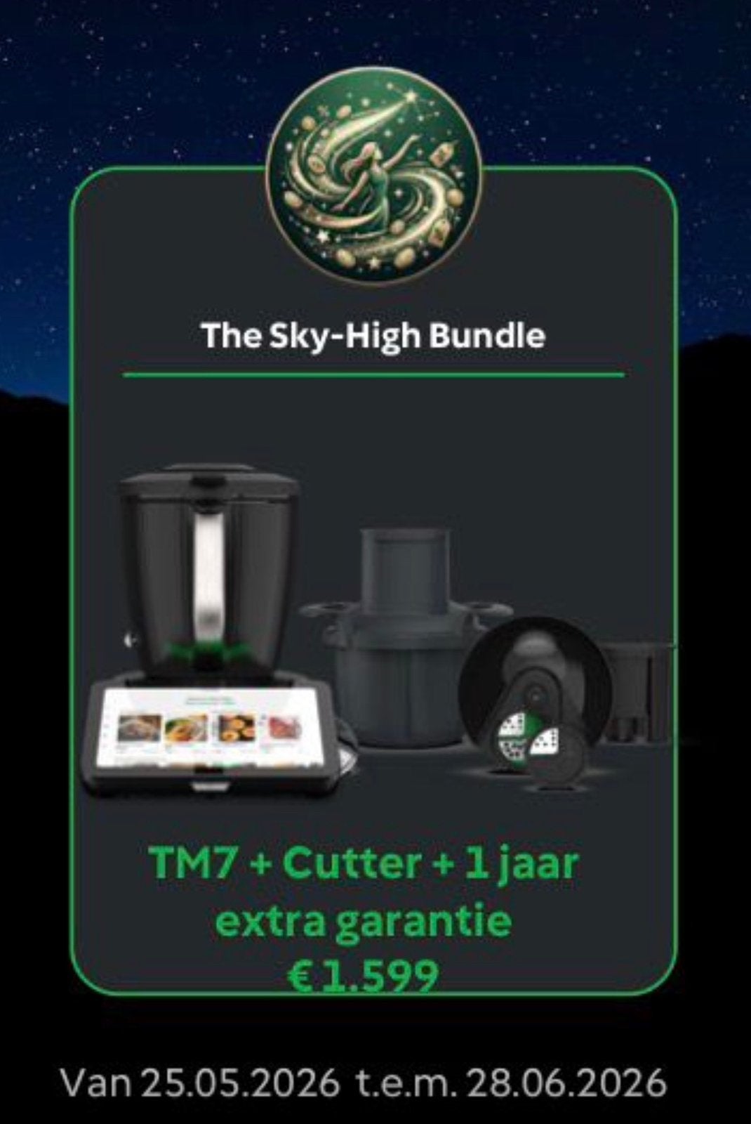 Thermomix TM7 + Cutter + 1 jaar extra garantie, Nieuw, 3 snelheden of meer, Ophalen of Verzenden, 2 tot 3 liter