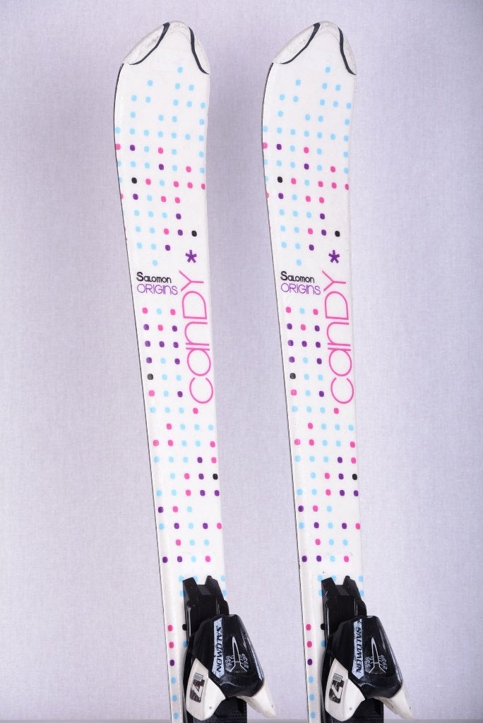 120 kinder ski's SALOMON origins CANDY, white, Gebruikt, Verzenden, 100 tot 140 cm, Salomon