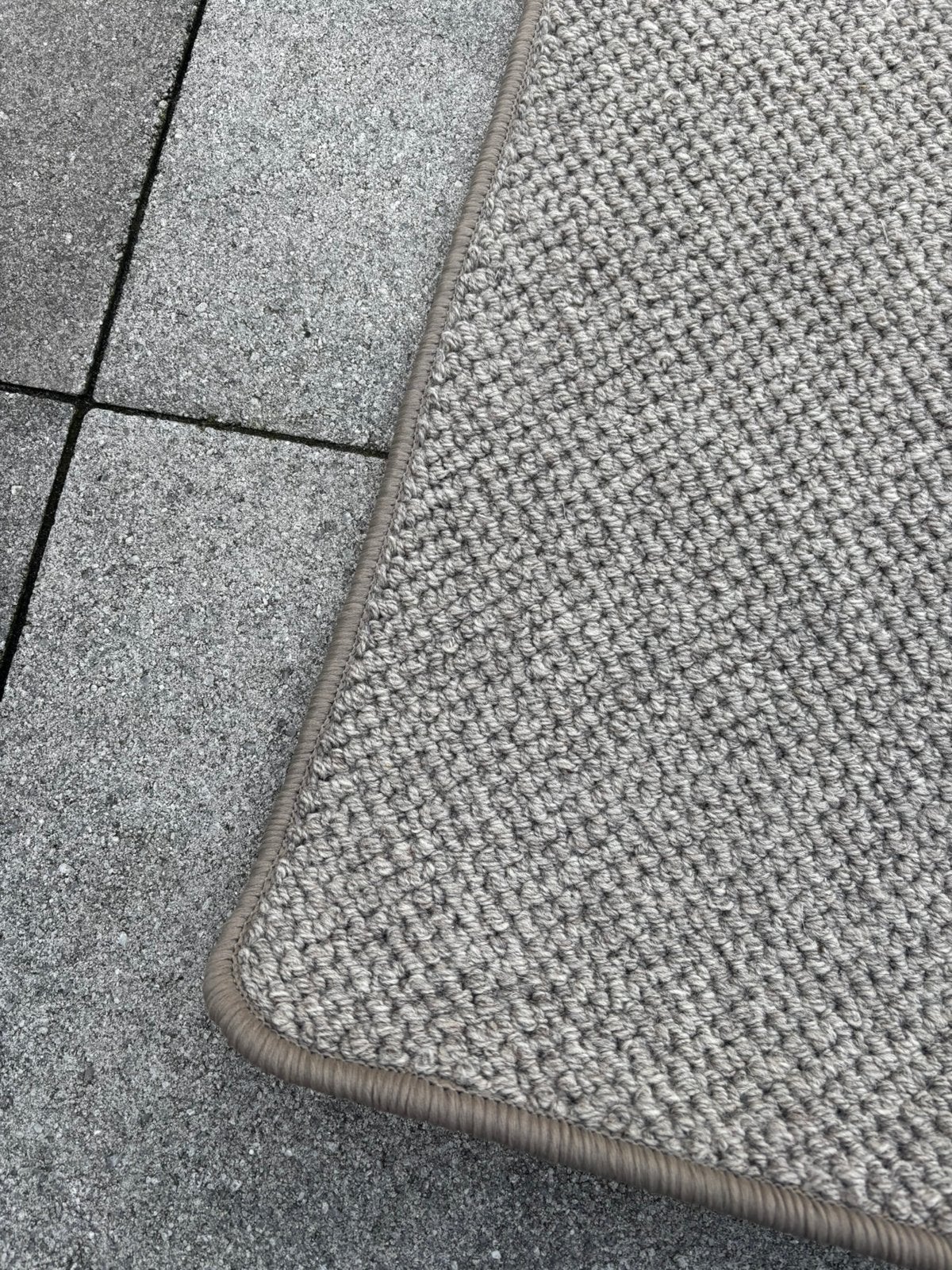 NIEUW GEFESTONNEERD VLOERKLEED GRIJS! 2x2 METER!, Ophalen, Vierkant, 200 cm of meer, Grijs