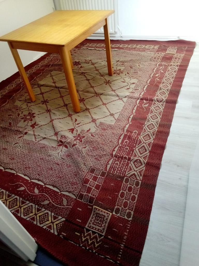 Antiek vloerkleed met 2deurmatjes (3.20 x 2.30m, Ophalen