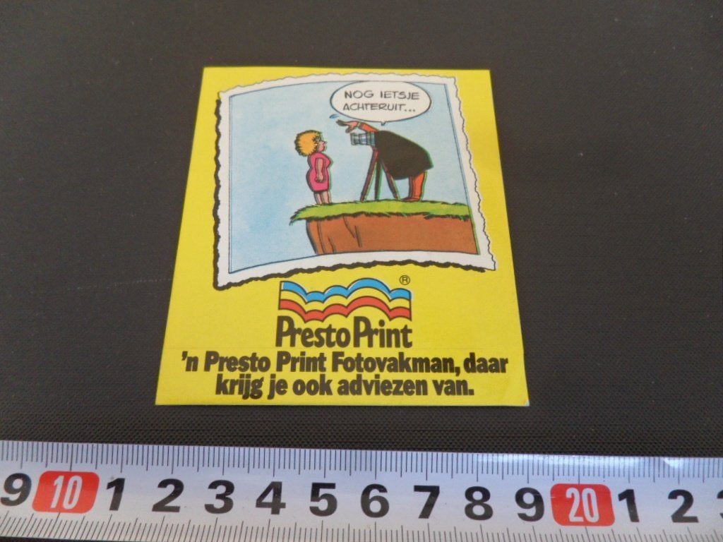 sticker Presto Print Fotovakman, Verzamelen, Stickers, Zo goed als nieuw, Ophalen