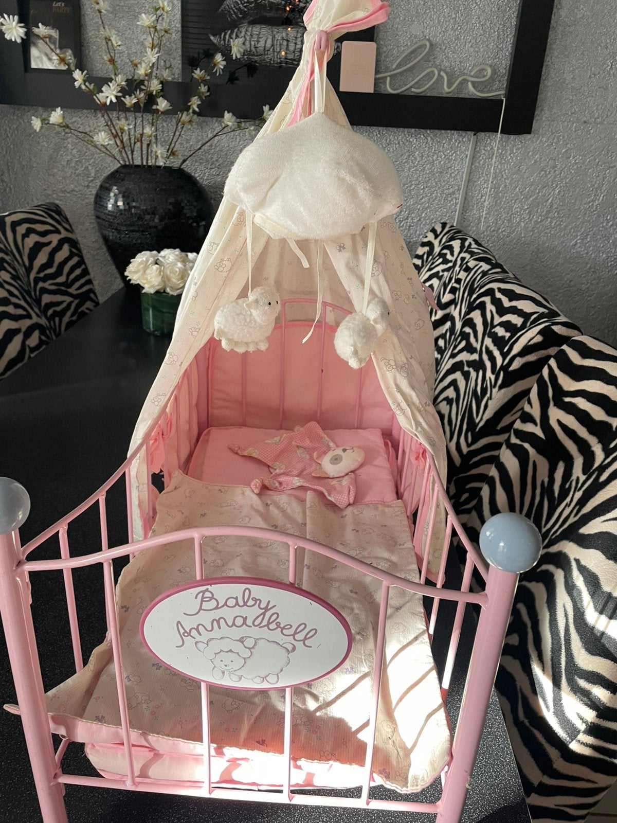 Bedje baby annabell, Ophalen, Babypop