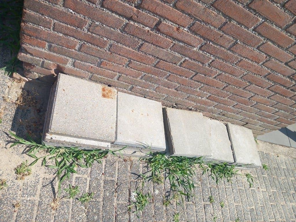 gratis stoeptegels, Ophalen, Gebruikt, Beton, Overige typen