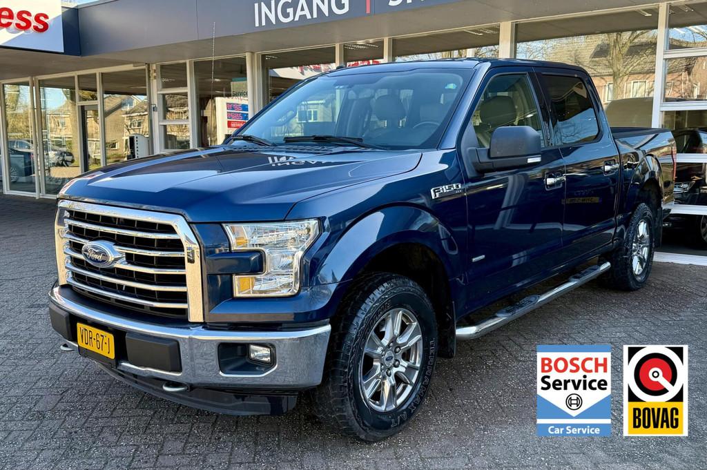 Ford USA F150 3.5 V6 Ecoboost SuperCrew MARGE! Camera, Clima, Gebruikt, Euro 6, Blauw, F-150