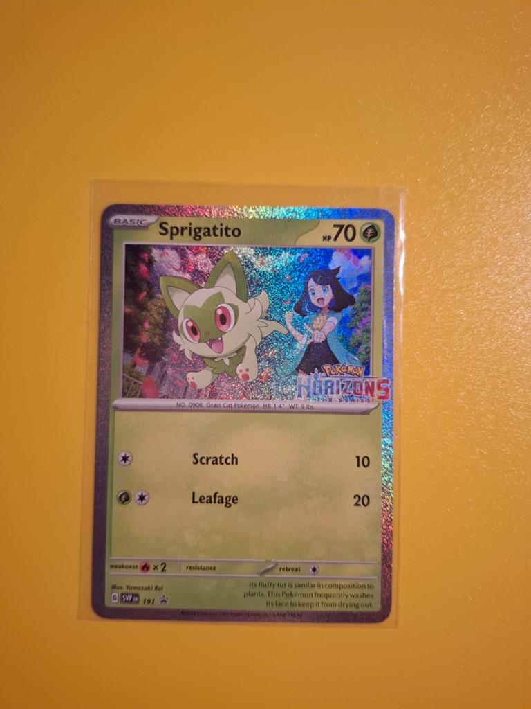 Sprigatito, Pokemon, promo 191, Verzenden, Zo goed als nieuw, Losse kaart, Foil