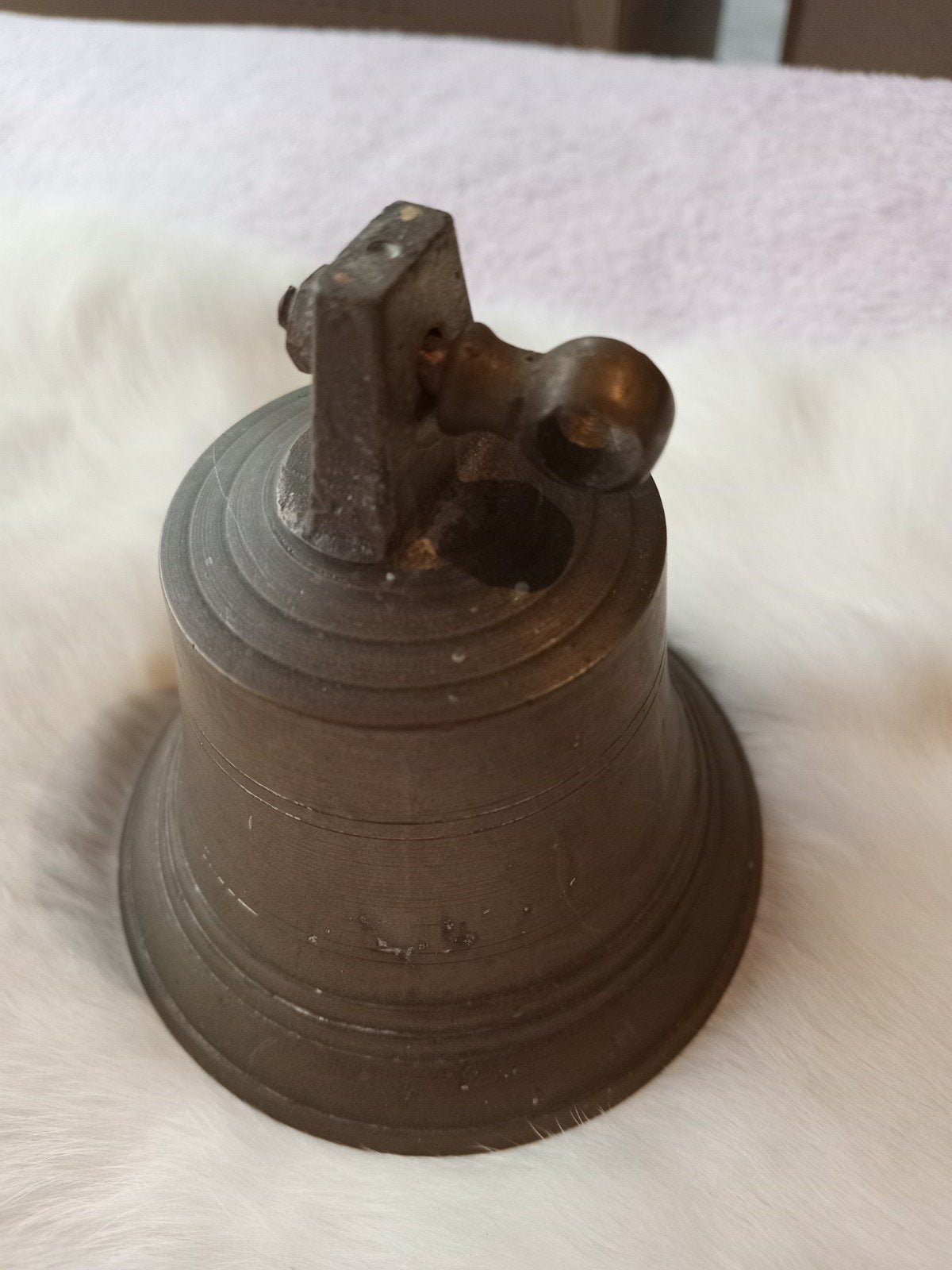 Antieke bronzen bel - Handgemaakt en uniek, Antiek en Kunst, Ophalen of Verzenden