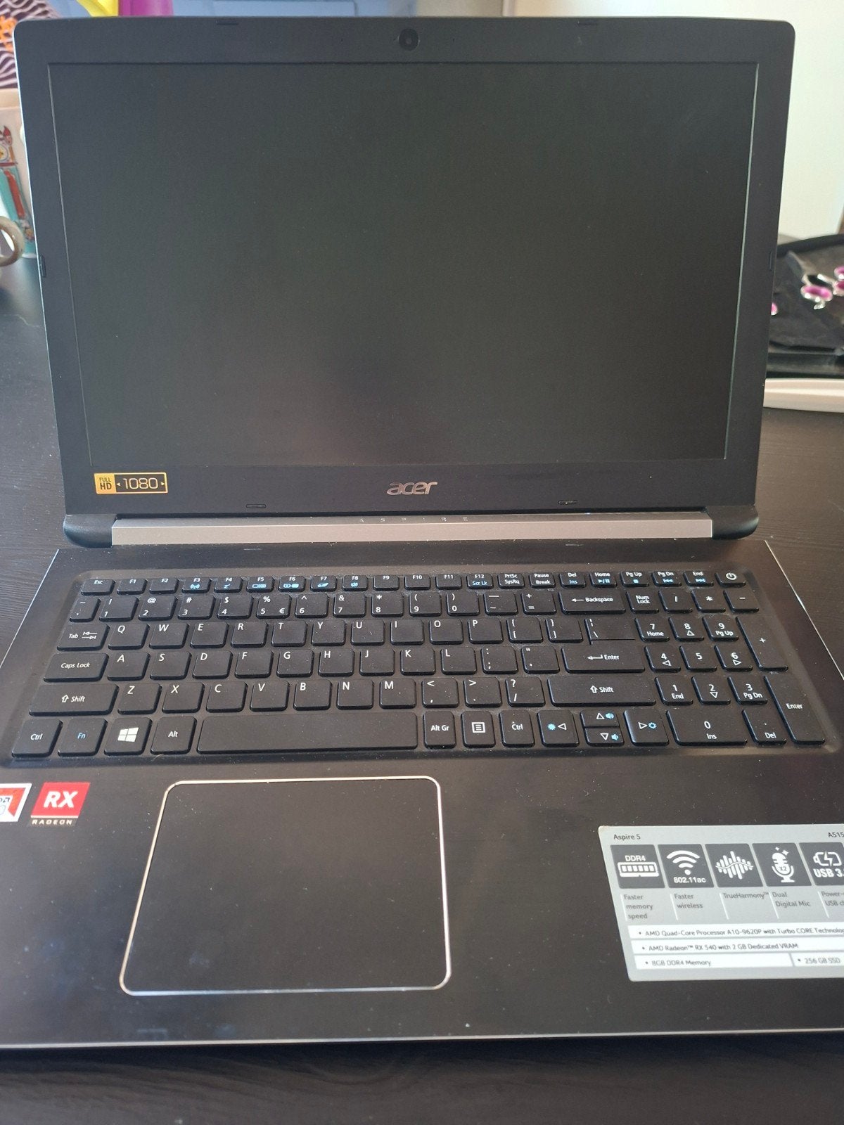 Acer Aspire 5 a515, Ophalen, 2 tot 3 Ghz, 8 GB, SSD