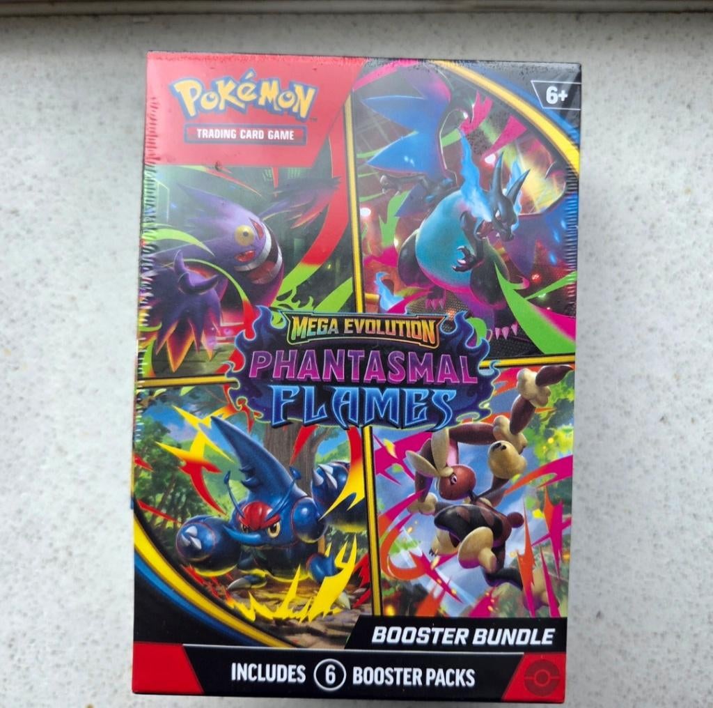 Phantasmal Flame boosterbundle in seal, Hobby en Vrije tijd, Verzamelkaartspellen | Pokémon, Zo goed als nieuw, Ophalen of Verzenden