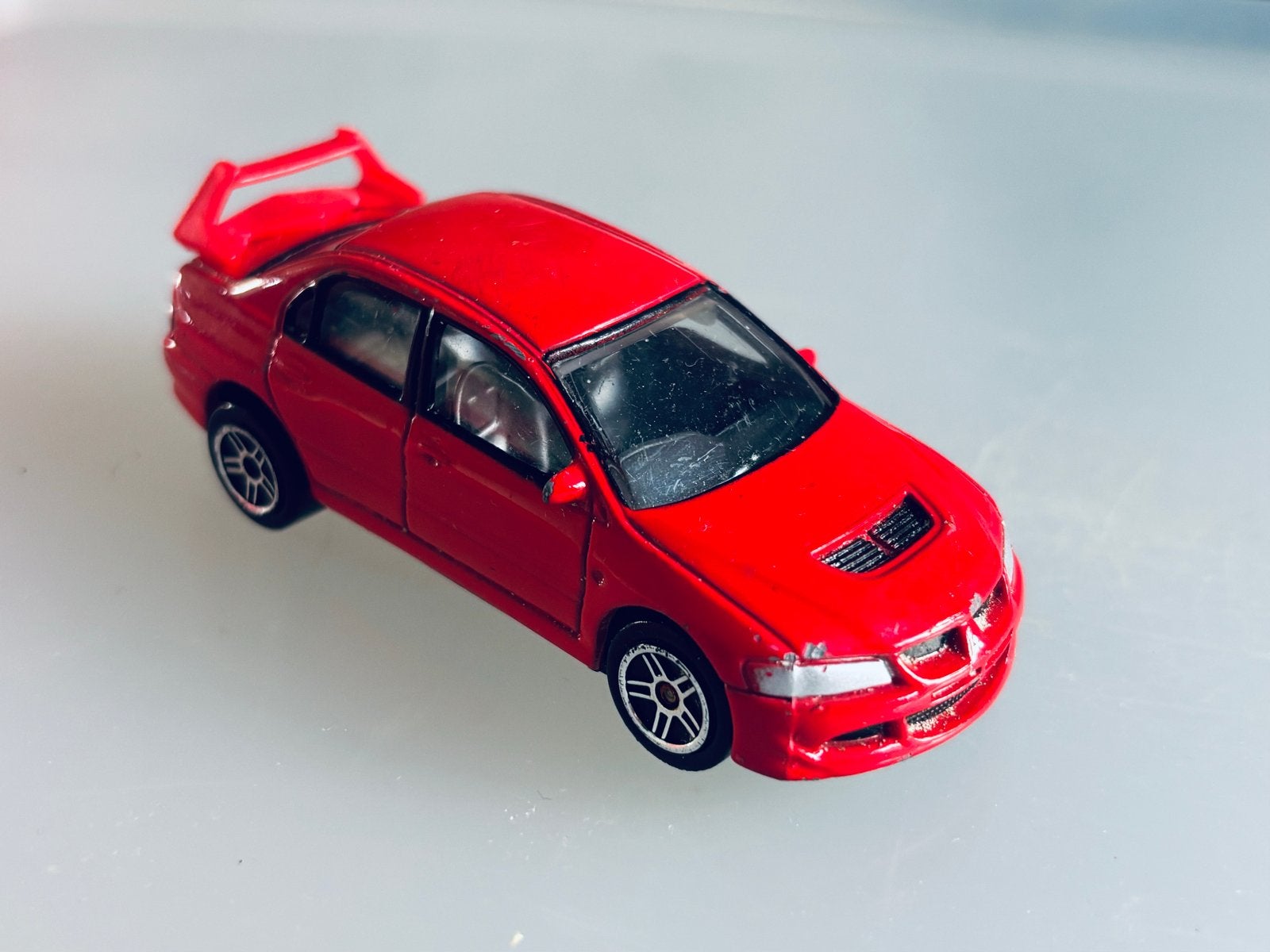 Mitsubishi Lancer 1/38 modelauto, Ophalen of Verzenden, Gebruikt