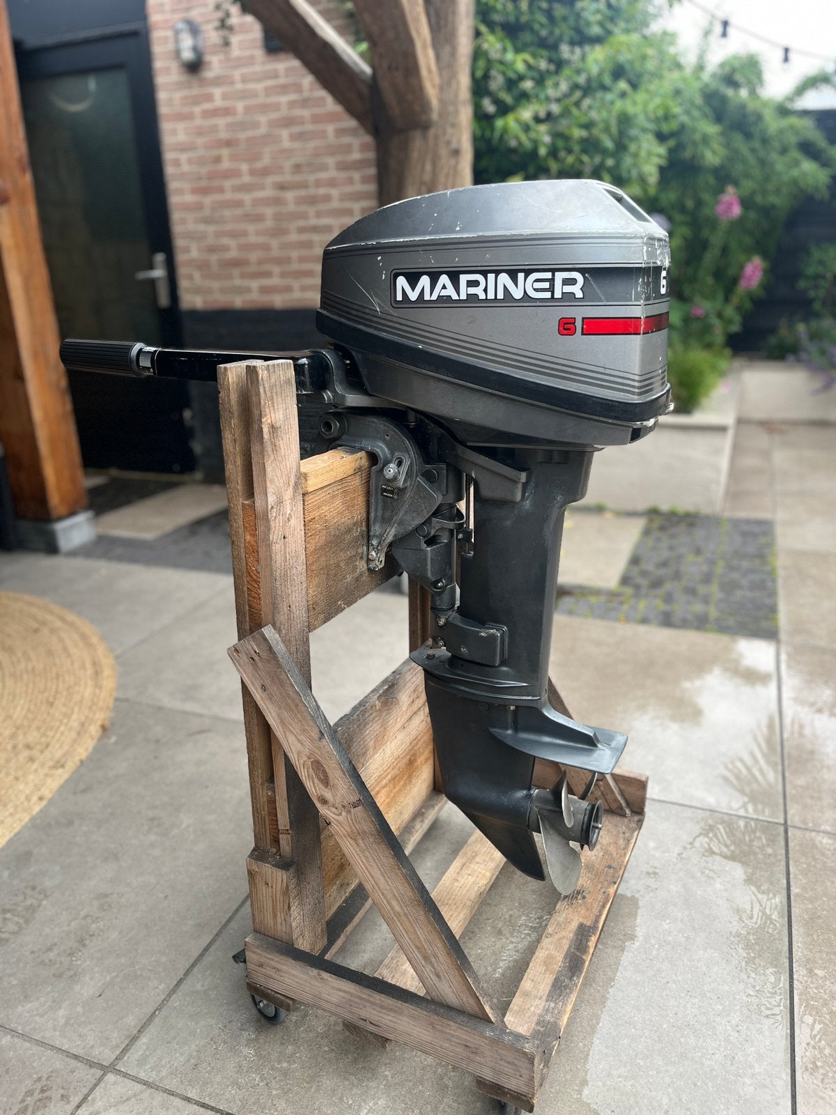 Mariner mercury 6pk 2cilinder, Ophalen, Gebruikt, Motor en Techniek, Motorboot