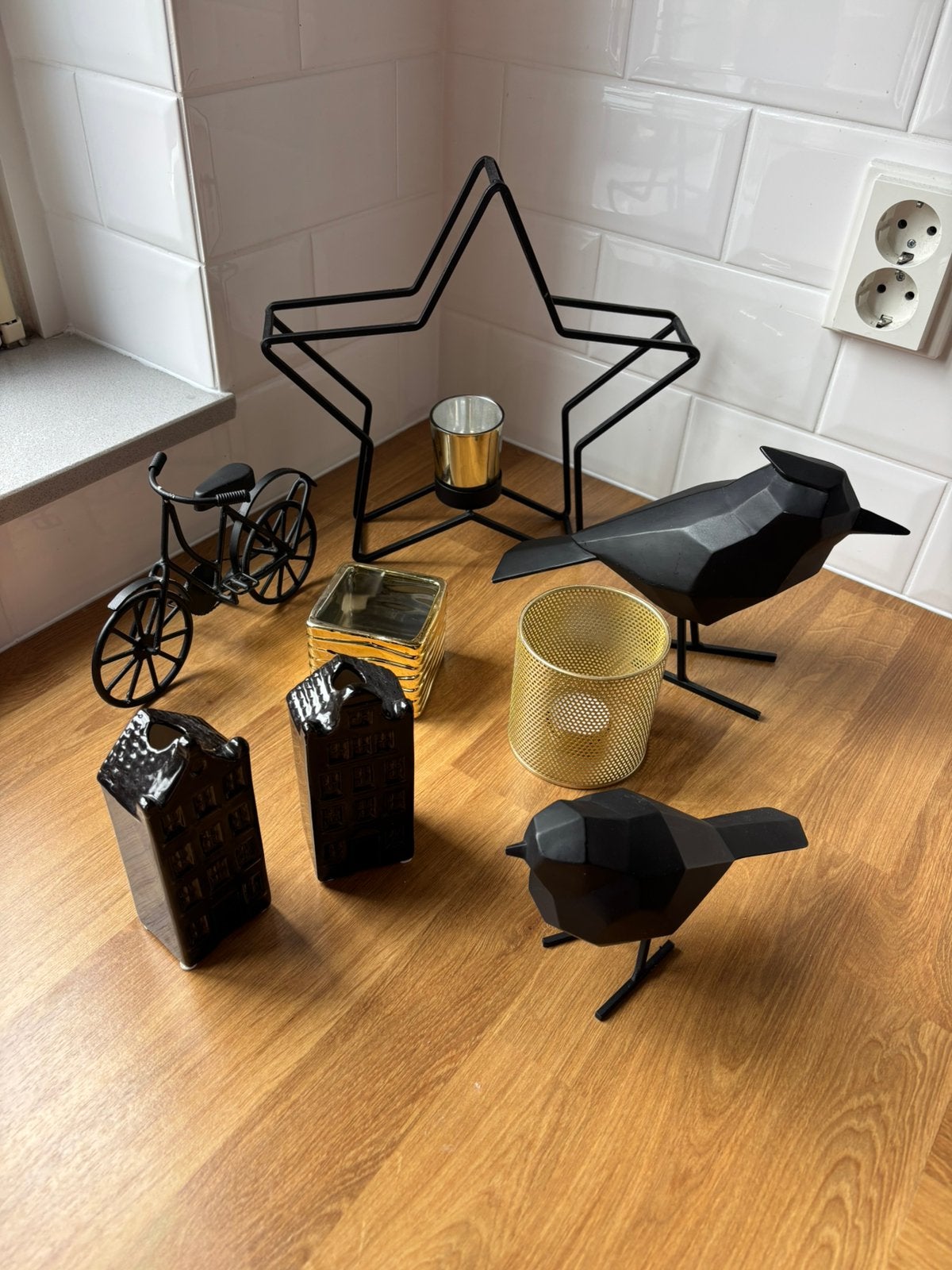 Woonaccessoires set, Huis en Inrichting, Ophalen, Gebruikt, Zwart, Overige stijlen