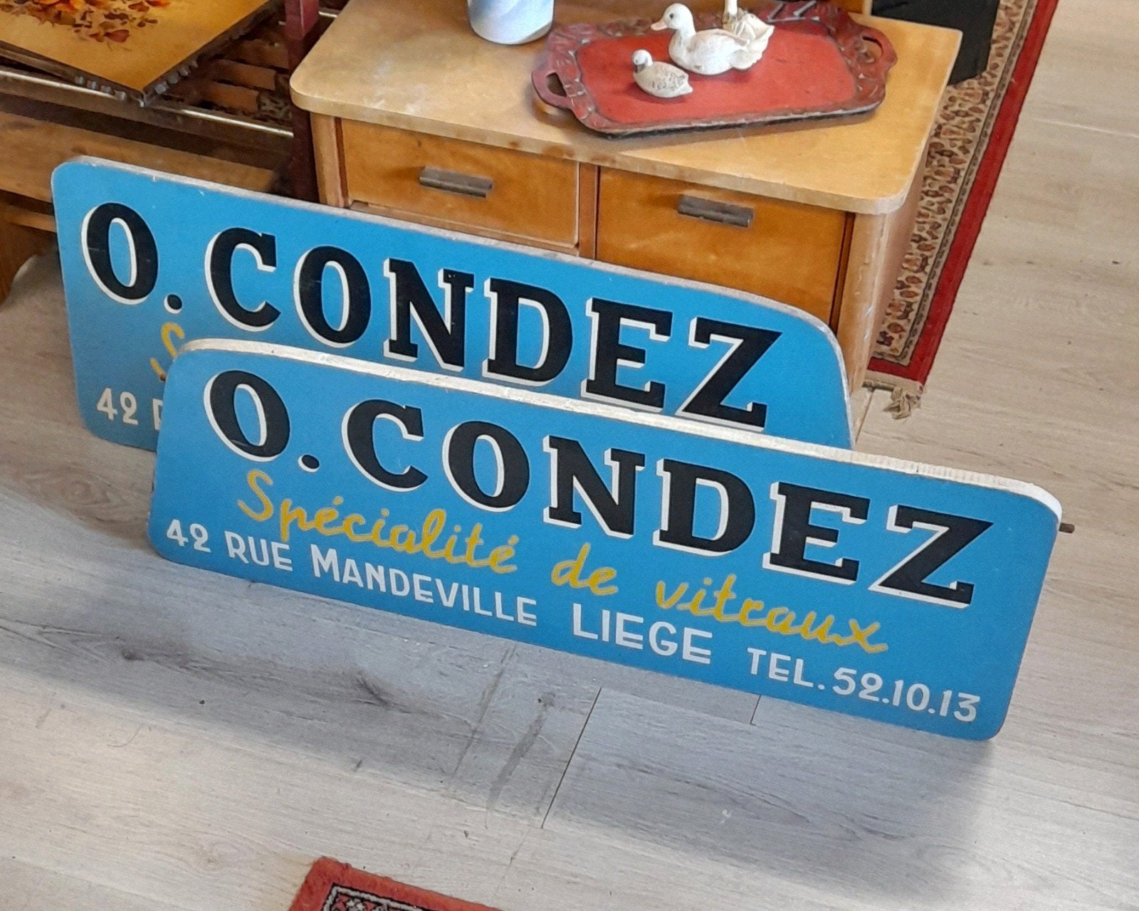 Houten reklame borden, Ophalen, Reclamebord