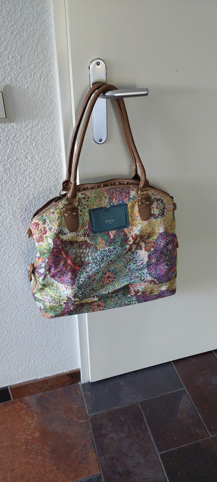 Oilily tas in goede staat - kleurrijk design, Ophalen, Gebruikt, Overige kleuren, Handtas