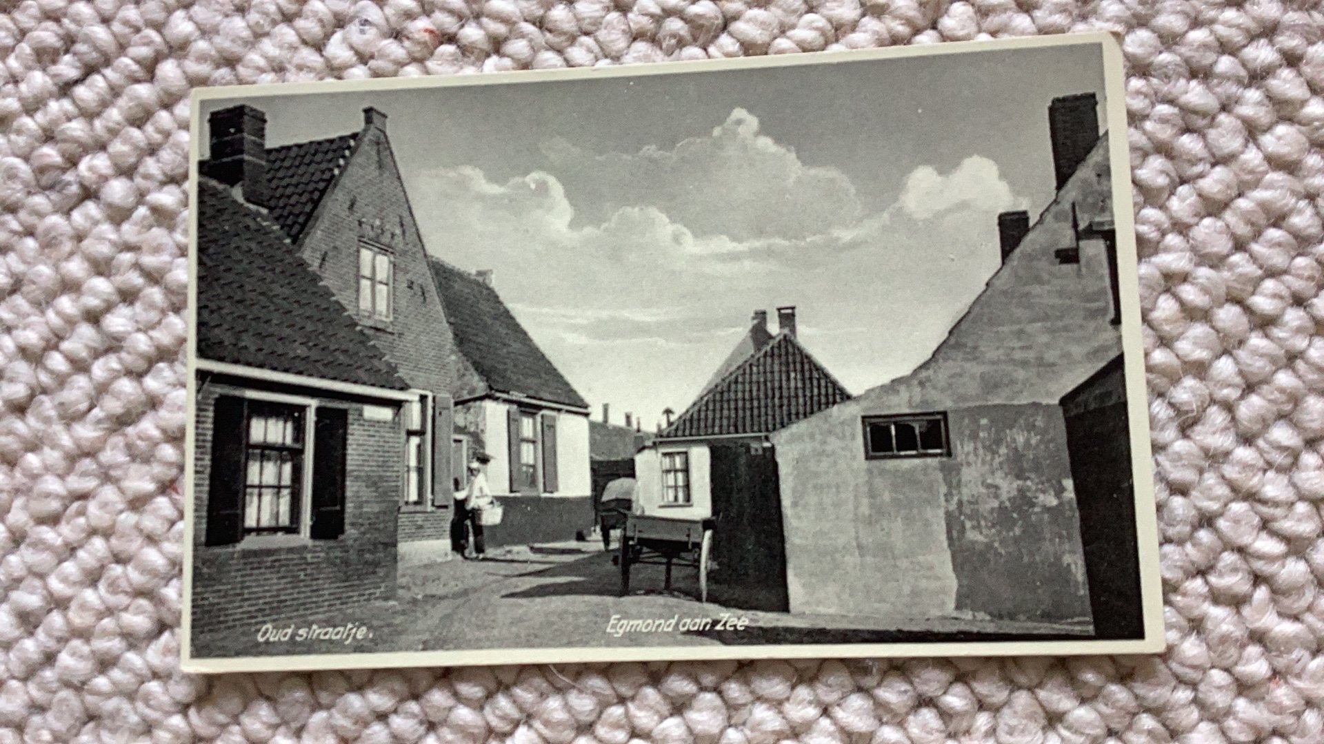 Ansichtkaart Egmond aan Zee Oud straatje begin 1900. 986, Ophalen of Verzenden, Voor 1920, Gelopen, Noord-Holland