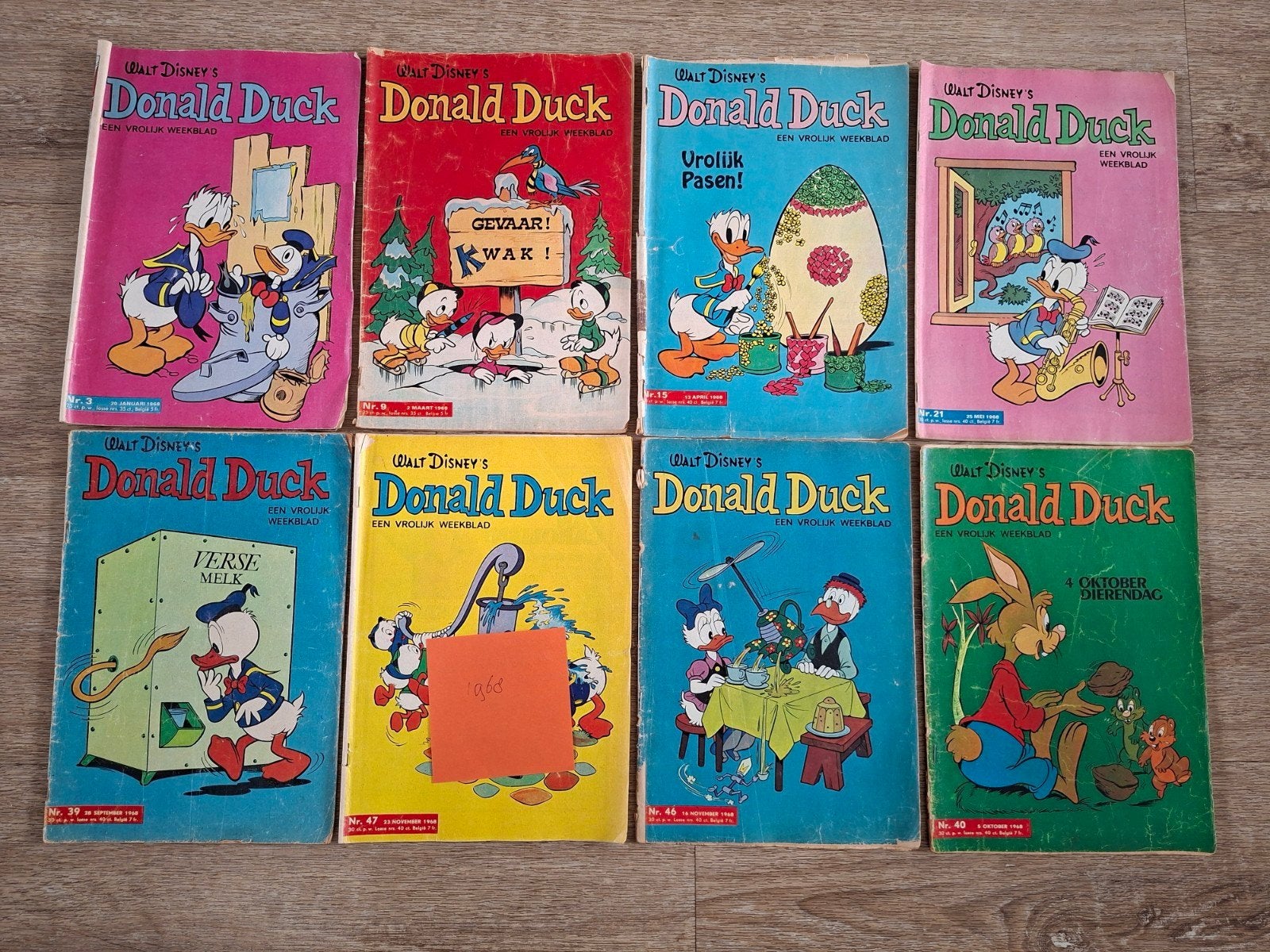 Donald Duck weekbladen jaargang 1968, Boeken, Meerdere stripboeken, Ophalen of Verzenden, Gelezen