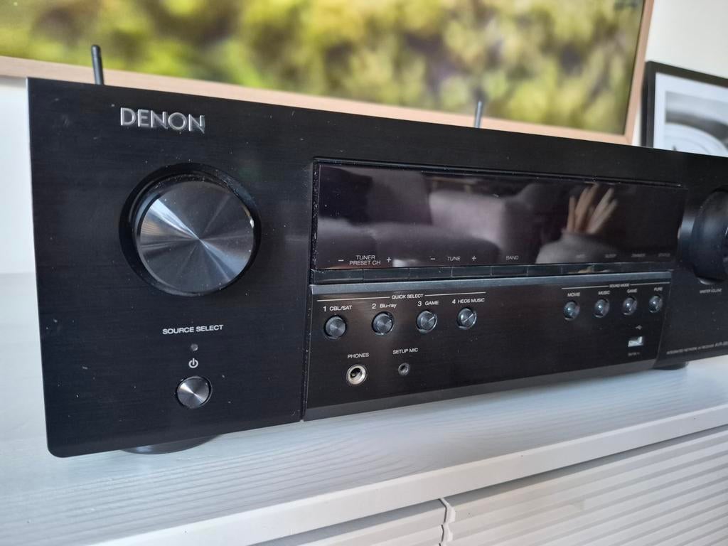 Denon 5.1 4K receiver met HEOS wifi bluetooth en phono., Audio, Tv en Foto, Ophalen, Denon, Zo goed als nieuw, 120 watt of meer