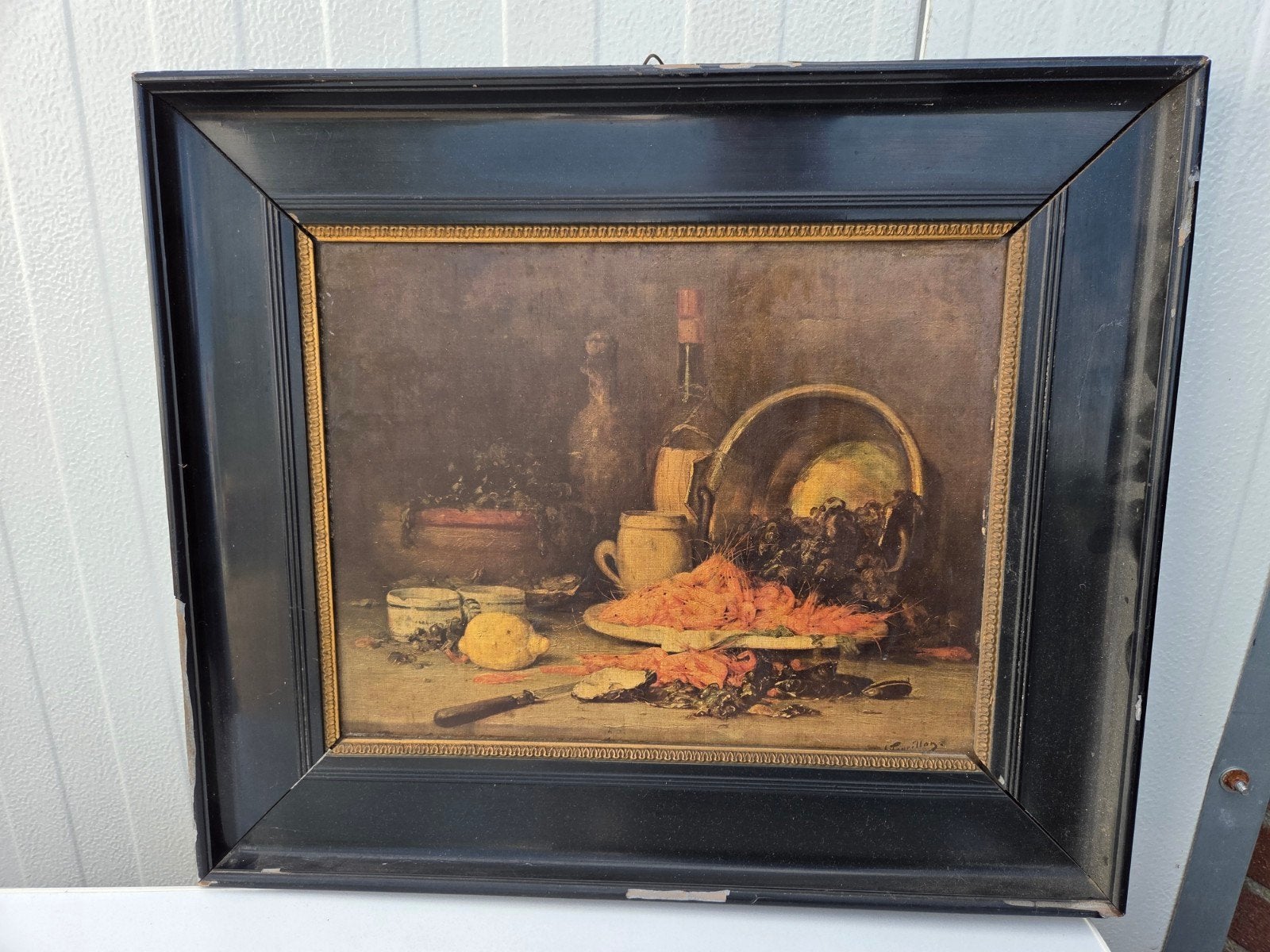 Oude schilderij van oma's zolder, Antiek en Kunst, Kunst | Schilderijen | Klassiek, Ophalen