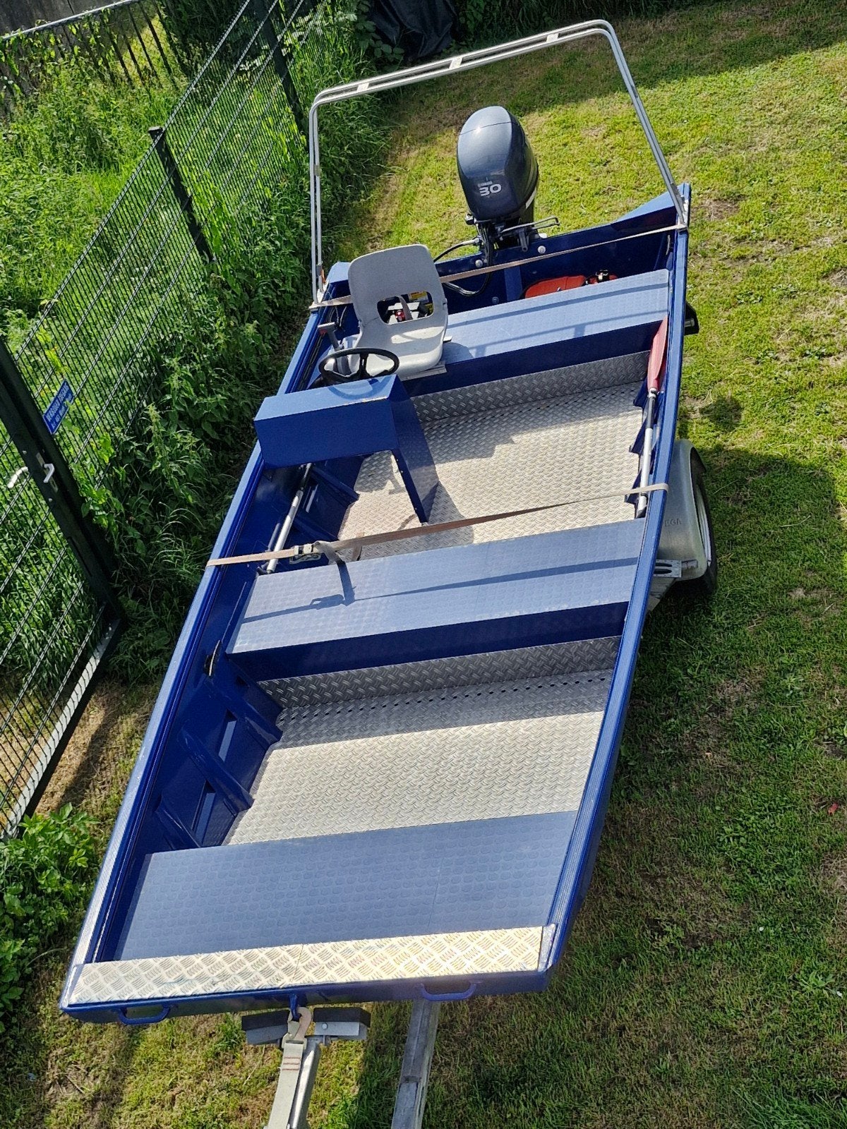 Aluminium platbodem Xpress met Yamaha 30pk buitenboordmotor, Overige merken, 10 cm, Buitenboordmotor, 1.00 - 1.50 meter