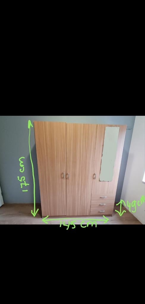Kledingkast, Ophalen, Gebruikt, 100 tot 150 cm, 150 tot 200 cm