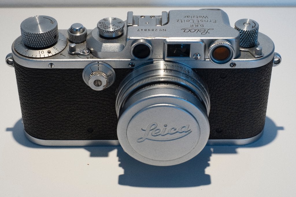 Leica IIIb (1938) met Zeldzame "N-L" Gravure (incl. CLA), Ophalen of Verzenden, Gebruikt, Compact, Leica