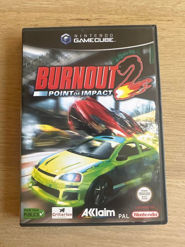 Burnout 2: Point of Impact - Nintendo GameCube, Spelcomputers en Games, Gebruikt, 1 speler, Racen en Vliegen, Ophalen of Verzenden