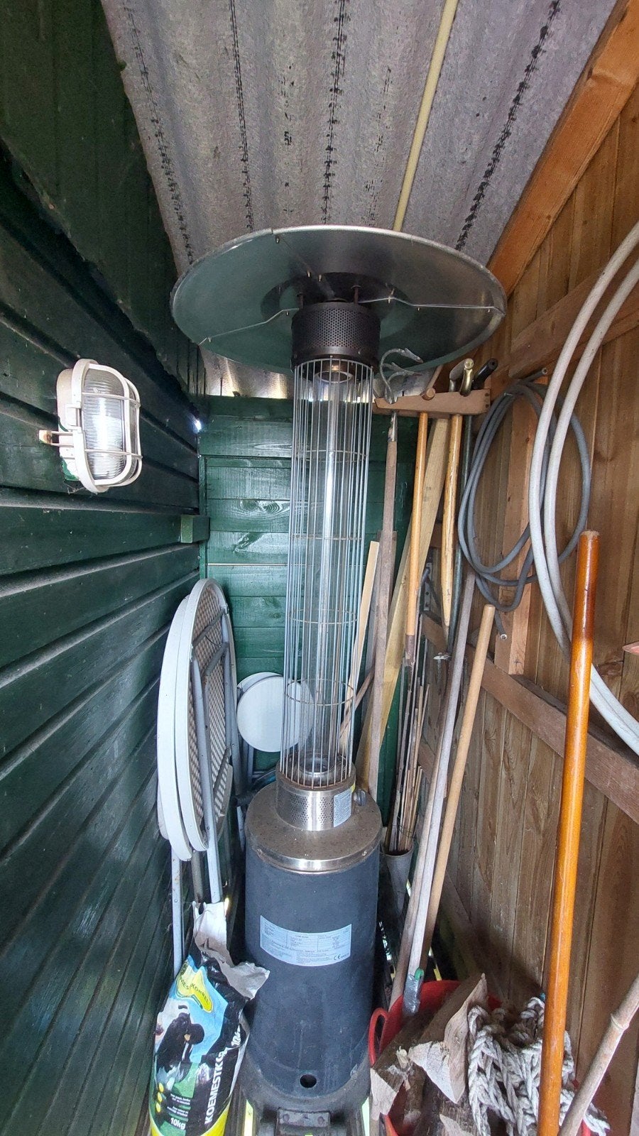 Tekoop terrasverwarmer, Ophalen, Gebruikt