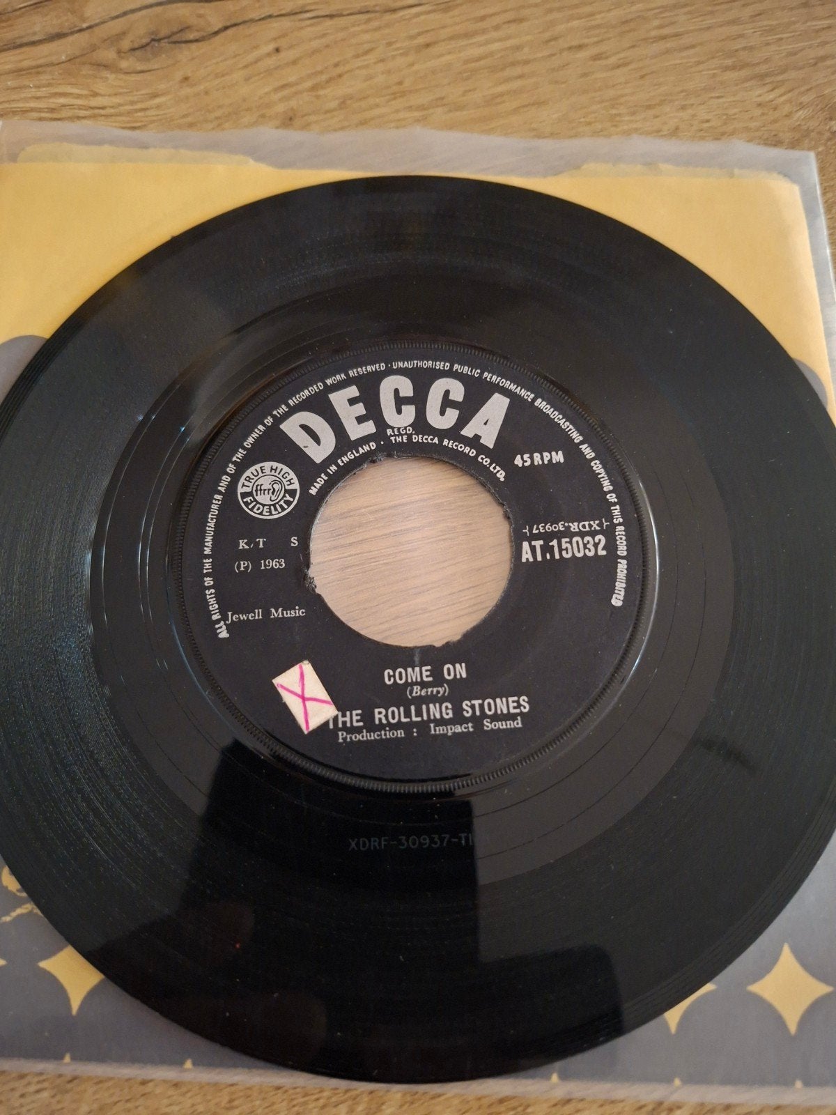 The Rolling Stones - Tell Me / Come On (1964) 7 inch vinyl, Gebruikt, Originele persing, 7 inch, Ophalen of Verzenden