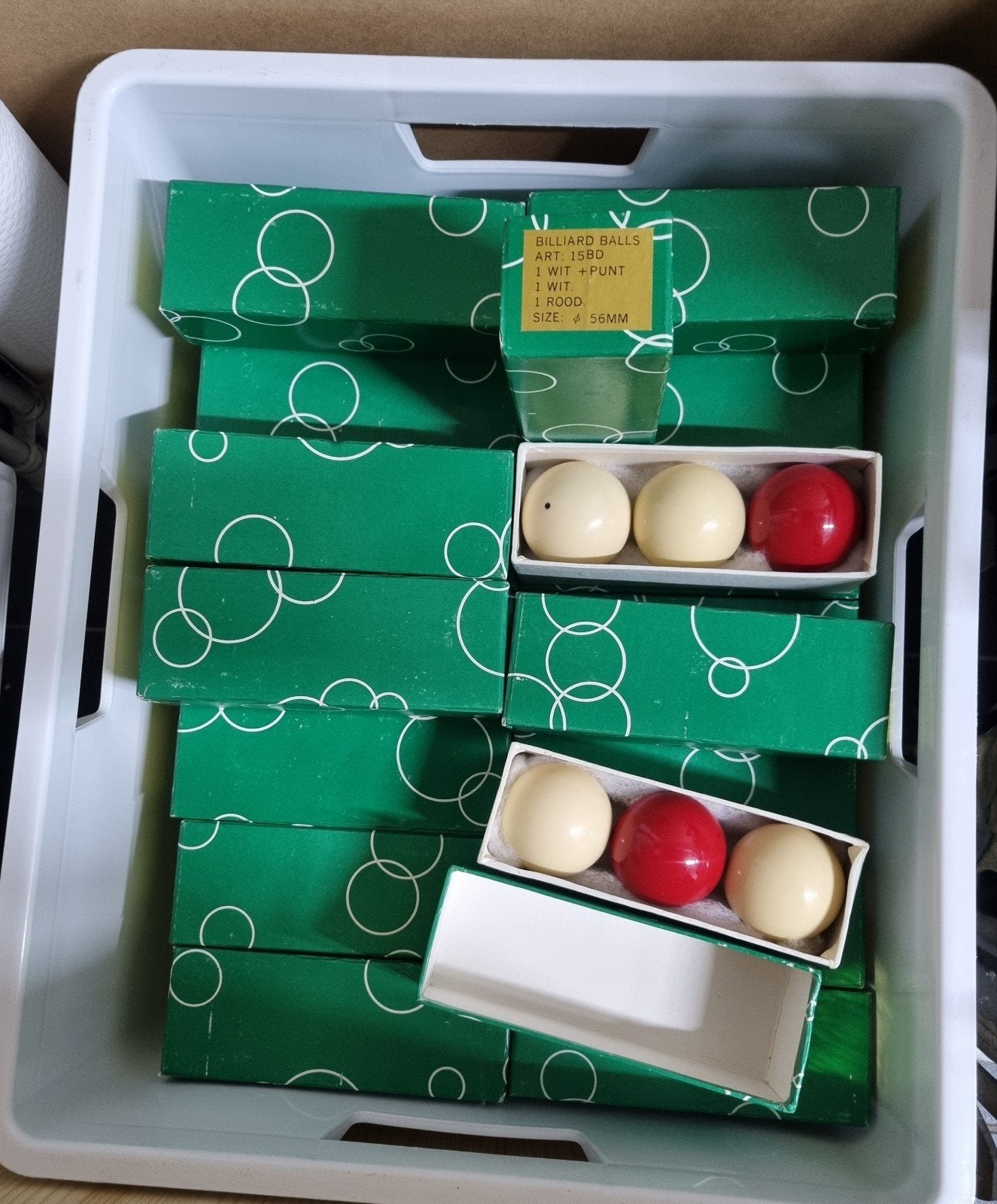 Nieuwe Biljartballen Set - 56mm (Wit, Wit met Punt, Rood), Sport en Fitness, Ophalen of Verzenden, Nieuw, Overige typen