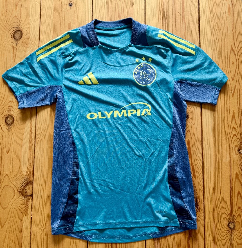 Ajax Adidas trainingsshirt / Shirt - Blauw - Small, Kleding | Heren, Blauw, Ophalen of Verzenden, Zo goed als nieuw, Adidas