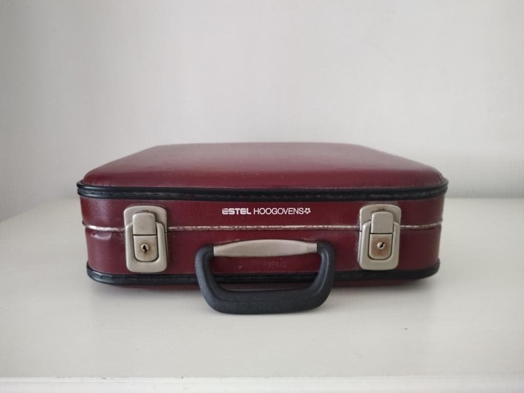 K673 VINTAGE koffer Hoogovens model stewardesskoffer, Overige materialen, Gebruikt, Onbekend, Minder dan 50 cm