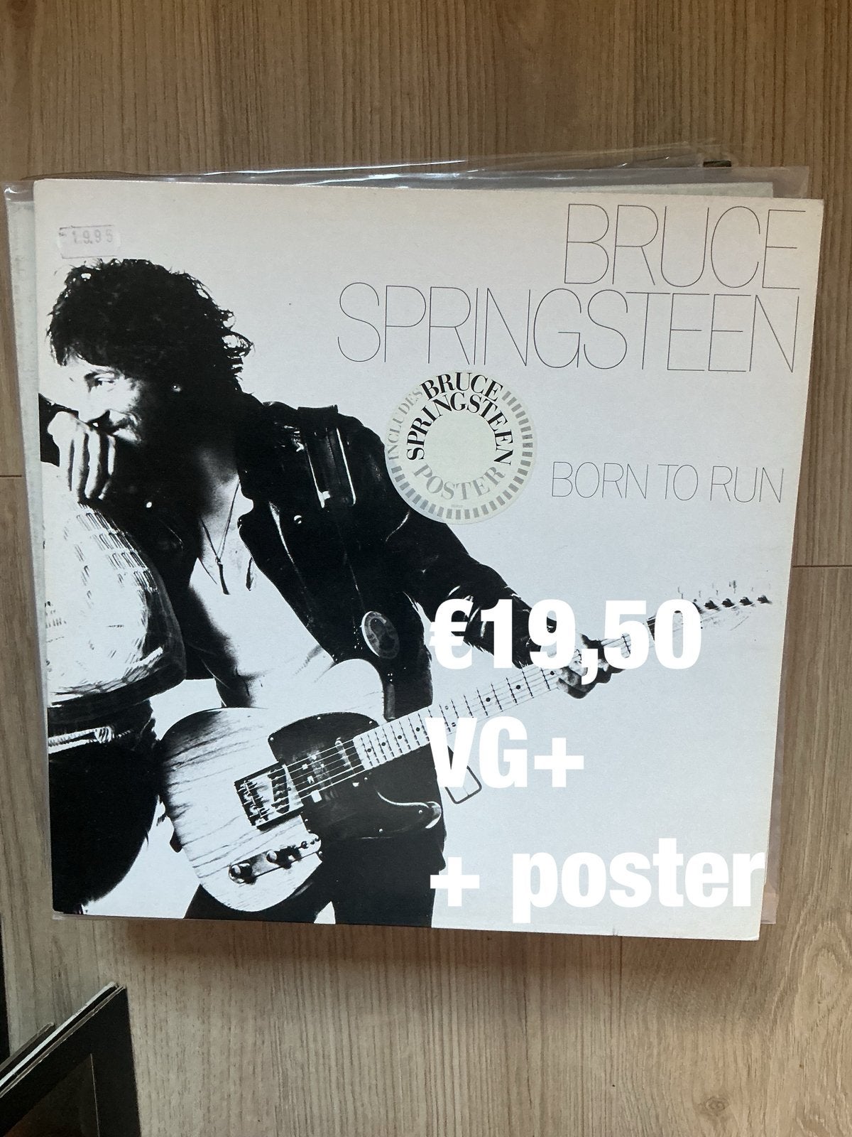 Bruce Springsteen- born to run (+poster), Cd's en Dvd's, Vinyl | Rock, Ophalen, Gebruikt, 1970 - 1979, Overige genres