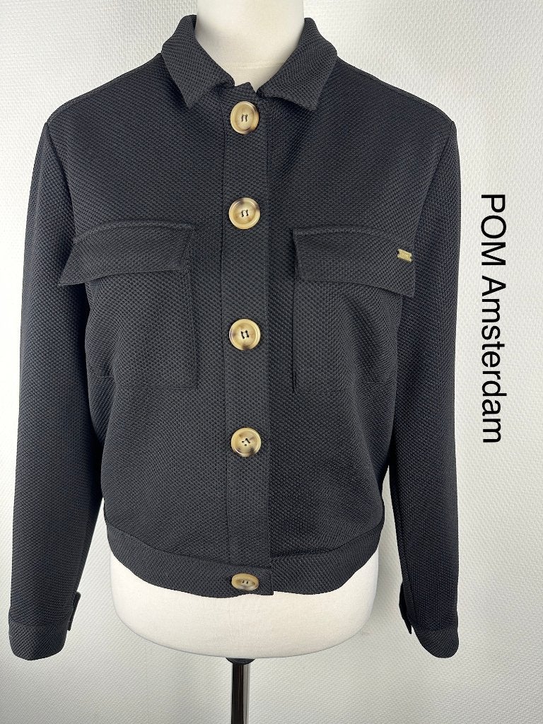 POM Amsterdam Jasje  (mt: 38/40) 16,3/273, Maat 38/40 (M), POM Amsterdam, Zwart, Ophalen of Verzenden