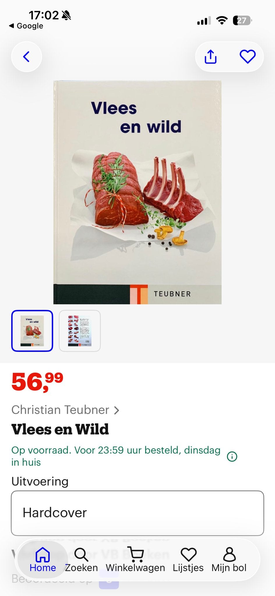 Splinternieuw Teubner kookboek Vlees en Wild, Boeken, Ophalen of Verzenden, Nieuw, Europa, Hoofdgerechten